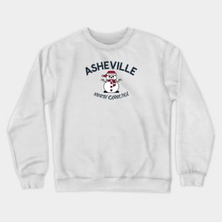 Asheville, North Carolina Winter Crewneck Sweatshirt